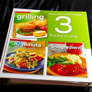 🍳3 for $25- 3 Cookbooks in One- Grilling, 30 Minute & 5 Ingredient Recipes🍳